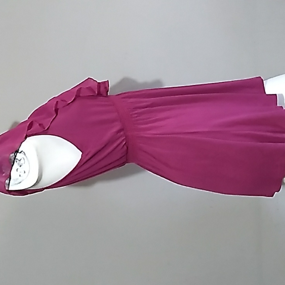CCO New, | Robin K. | S pink blouse tunic v neck , ruffles neck BLOUSE OR DRESS - Picture 7 of 12